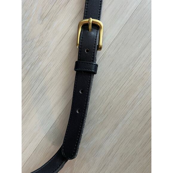 Vintage Coach Court Bag Black Leather Turnlock Crossbody USA Made Style 0069 - Picture 12 of 13